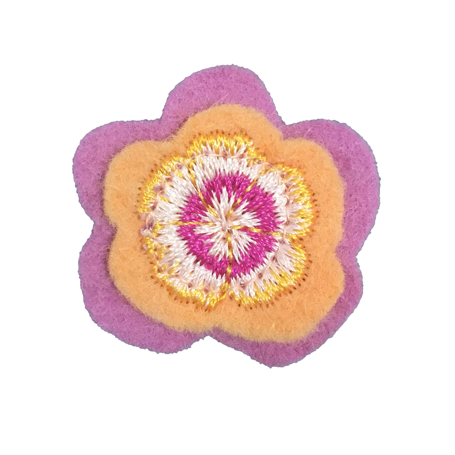 Bloem button roze